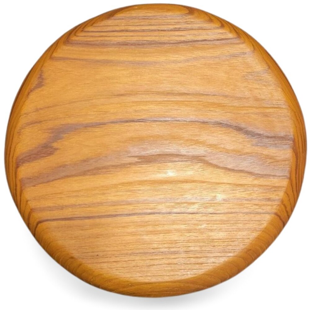Vintage Solid Teak Serving Platter 6 Compartments 12" - Picture 2 of 4